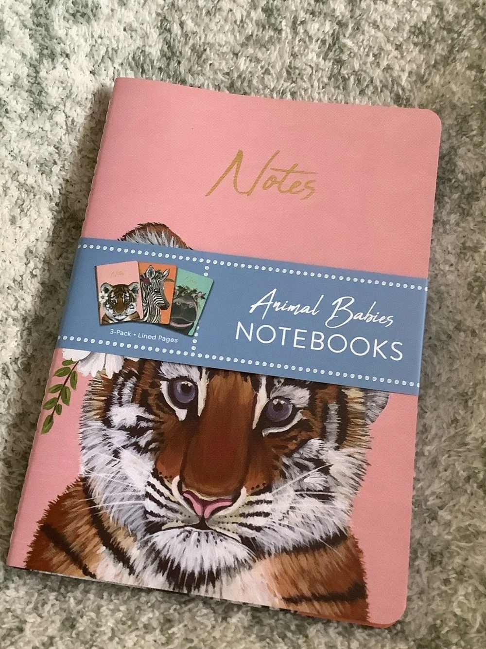Animal Babies Journal Notebook Trio 3pack lined NWT by OCS Designs 5.75”x8.25”
